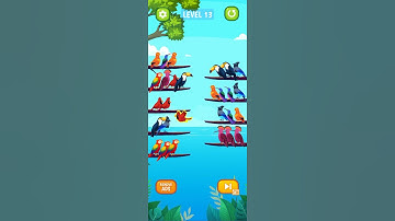 Bird Sort Puzzle: 🐦🦜Level #13 Gameplay (Android, iOS) #Youtube  Shorts #PlayGo!