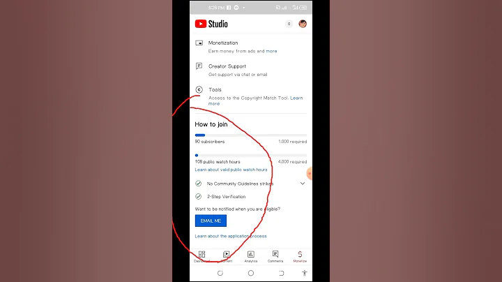youtube studio || how to check watch time hours on youtube || how to see watch hours in YouTube