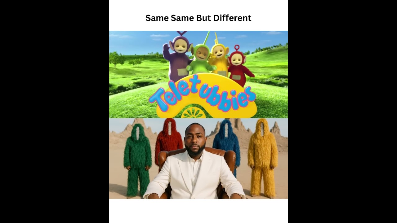 Cartoon : Teletubbies | Song : Davido - with you 