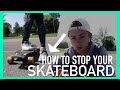 Easiest Way to STOP a Skateboard 2021! | How to Foot-brake (footbraking)