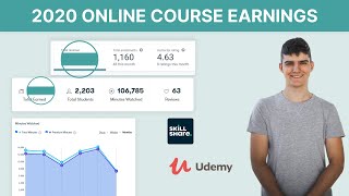 2020 online course earnings | How much I made selling courses on Udemy & Skillshare
