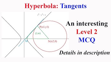 Hyperbola Tangents: An interesting Level 2 MCQ (details in description)