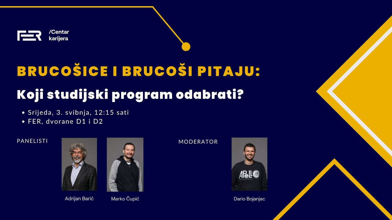 Brucošice i brucoši pitaju: Koji studijski program odabrati?