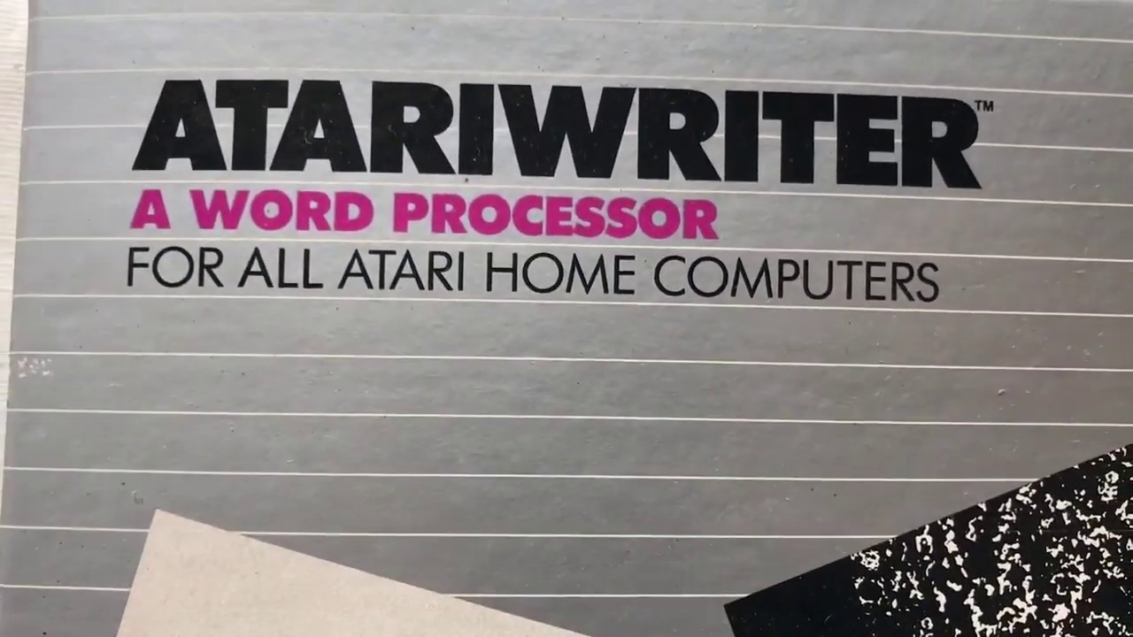 Unboxing Vintage 30+ yr old Atariwriter - YouTube
