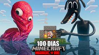 Sobrevivi 100 Días a las Criaturas de Trevor Henderson en Una Isla Desierta en Minecraft