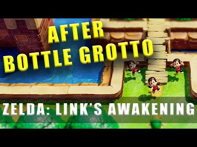 Zelda Link's Awakening: Bottle Grotto & Goponga Swamp walkthrough