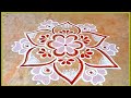 32 dots beautiful flower  avani madham special dhana creative rangoli