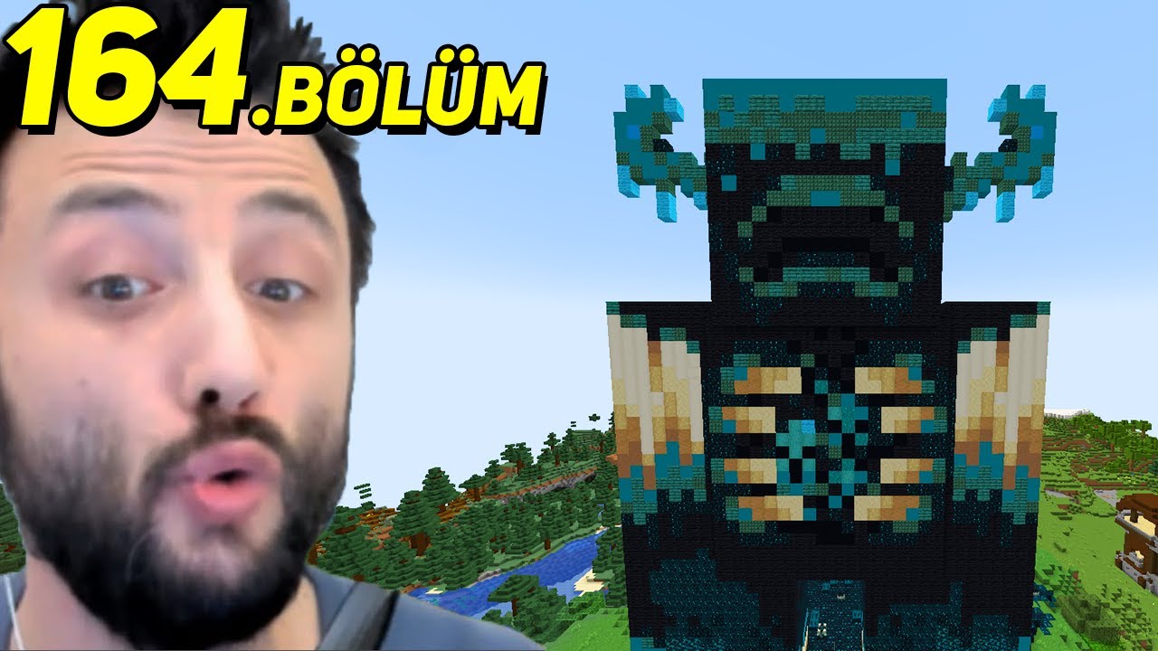 Sonunda WARDEN HEYKELİ BİTTİ 😎 MİNECRAFT (2023) 164.Bölüm