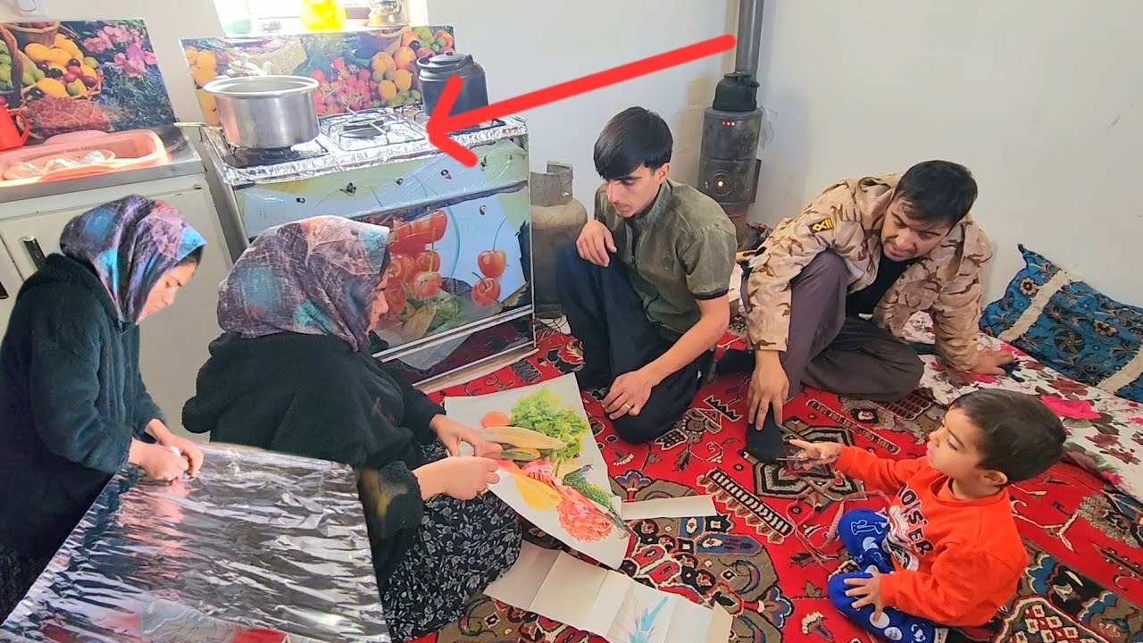 ❄️🚰 Filling water tanks with snow and🔧 Replacing gas stove foil and stickers