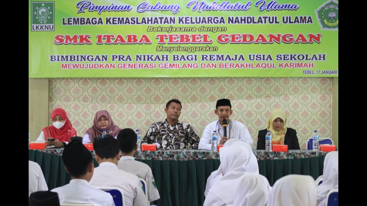 Itaba Bimbingan Pra Nikah - PC LKKNU Sidoarjo di SMK ITABA Gedangan - YouTube