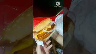 Burger King's double patty veg double cheese burger|| #shorts #ashortaday #ytshorts #foodreview