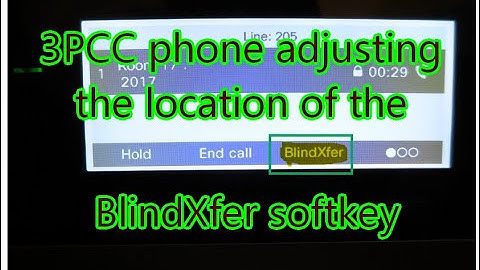 3PCC phone adjusting the location of the BlindXfer softkey via WebEx Control Hub