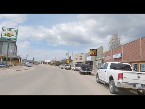 Driving to BURNS LAKE, British Columbia (BC), Canada - Highway 16 to Rural Village