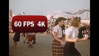 Doing the Lindy Hop  | AI Enhanced Swing Dancing in 1939 [60 fps]