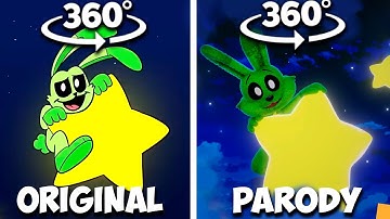 360º VR Smiling Critters cardboard voicelines Original vs Plushie