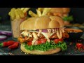 Peri Peri Chicken Burger Recipe By SooperChef