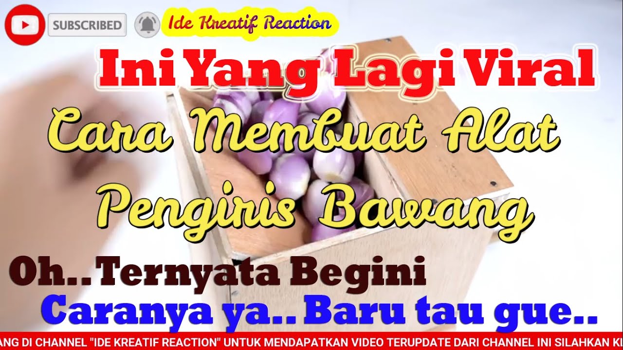 IDE KREATIF TERBARU JULI 2021 | CARA MEMBUAT ALAT PENGIRIS BAWANG |