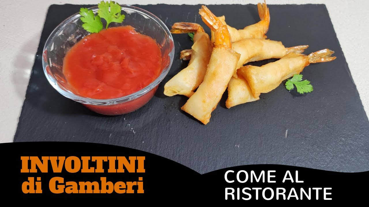 Involtini di Gamberi, buonissimo antipasto della cucina Cinese YouTube