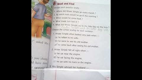 class 3. Learn well. Lesson 5.Mister Simple on the Train