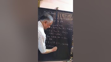 Module Theory. Video Lecture 1