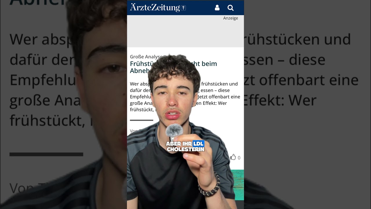 Thumbnail: FRÜHSTÜCK AUSLASSEN = DICK? #shorts