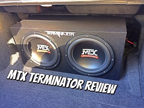 MTX Terminator 2 12" 1200 Watt  Subwoofer with Kicker 1200watt amp Review (Dodge Challenger)