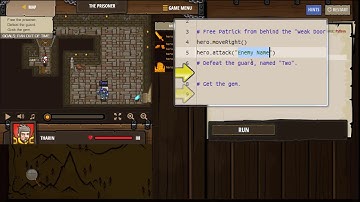 CodeCombat - The Prisoner (Level 9) - Bermain dan Belajar Python