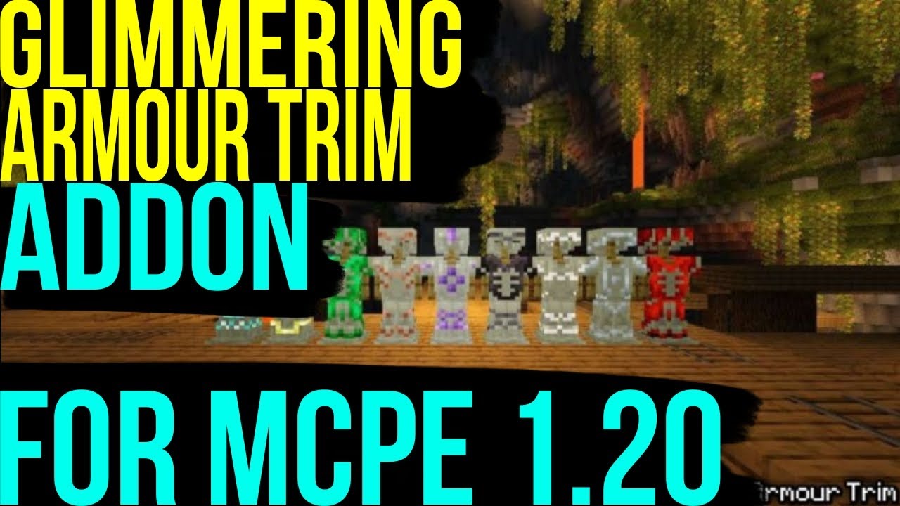 glimmering armor trim addon for mcpe 1.20 || best addon for mcpe - YouTube
