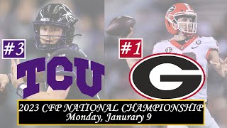 Georgia vs TCU 2023 College Football Playoff National Championship Hype Video