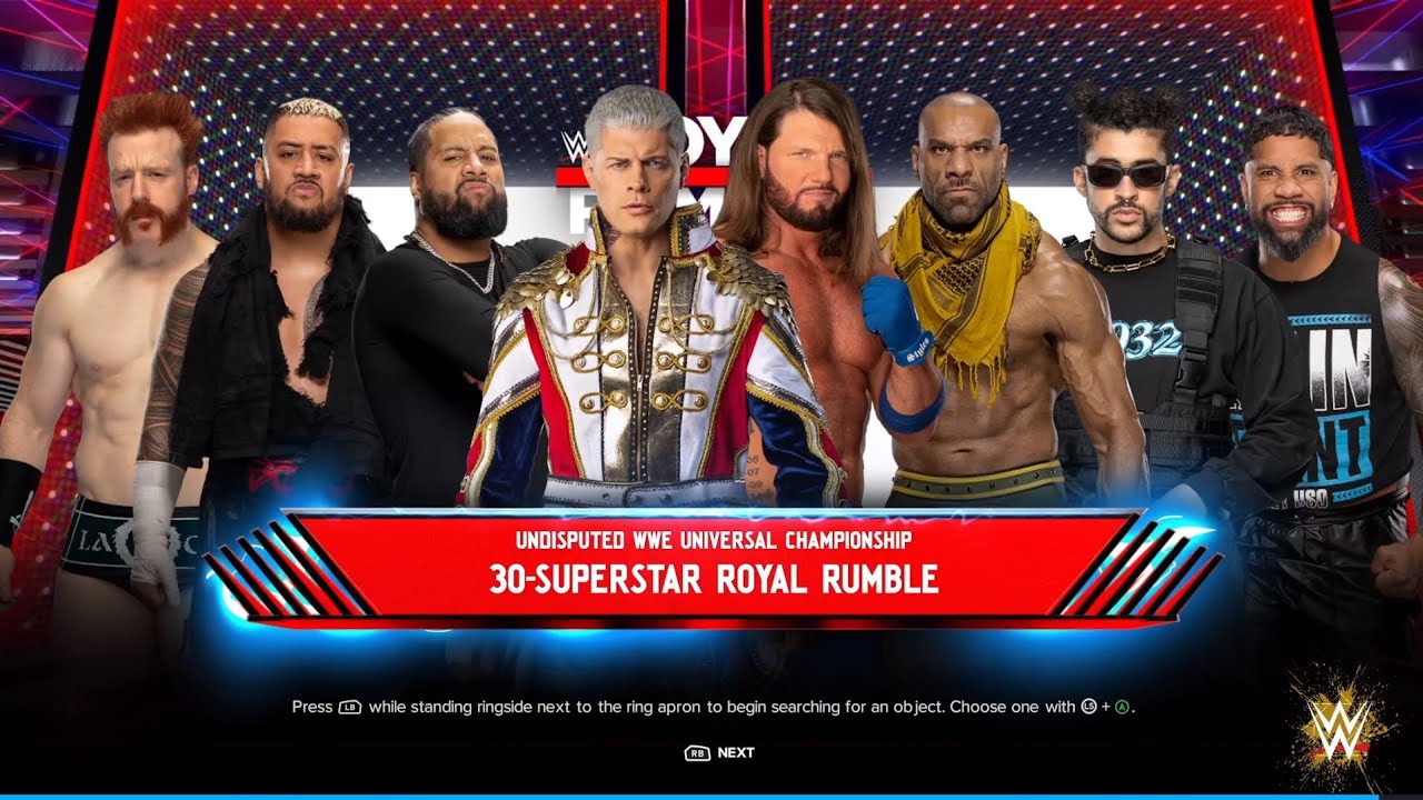 WWE 2K24 Royal Rumble number 1 entrant match 2/2 - YouTube