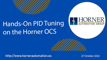 Hands On PID Tuning on the Horner OCS