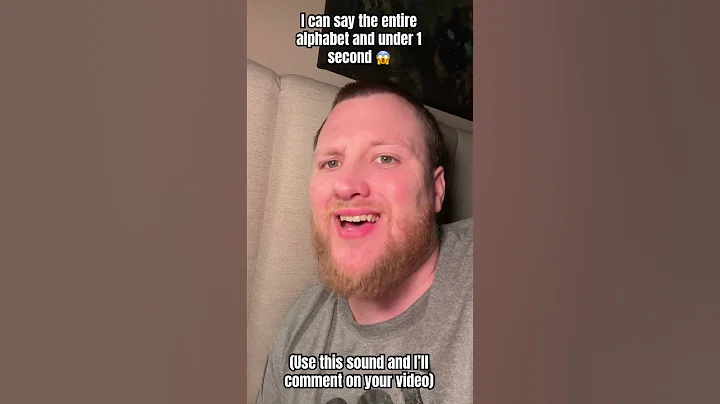 I can say the entire alphabet and under 1 second 😱