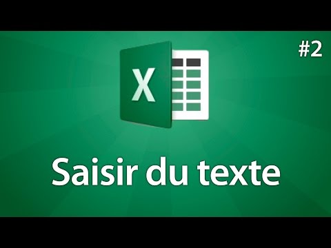 Vidéo: Comment Insérer Du Texte Dans Excel