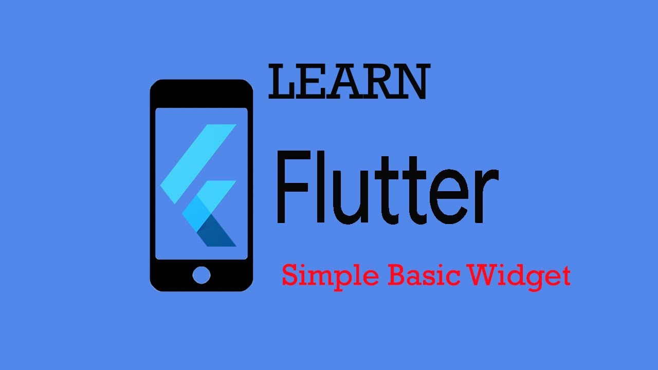 Learn Flutter Development in Android Studio | Simple Basic Widget | No ...