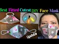 ( # 65 ) How to make the best  face mask quick and easy- super comfortable mask hand sew tutorial