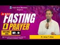 21 days Fasting Prayer || Day-10 || Pr. Anup T Alias || God's Glory Church || #fastingprayer