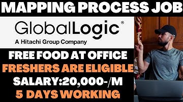 Global Logic Mapping Process Job For Freshers 2023
