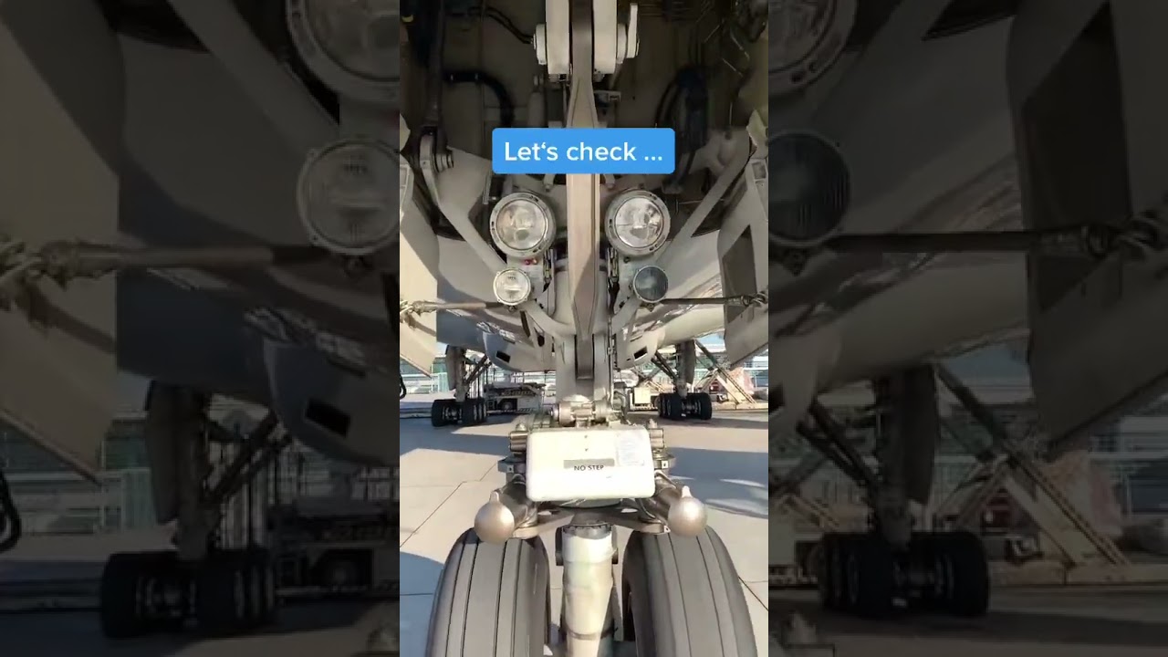 Let’s check the nose wheel gear✈️ 