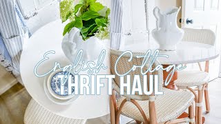 VINTAGE COTTAGE DECOR THRIFT HAUL + MY NEW FURNITURE PIECE!