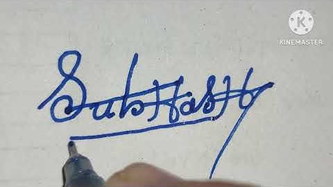 subhash name signature video@sign12