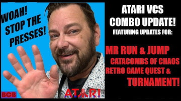 Atari VCS Combo Update! "Mr. Run & Jump" + "Catacombs of Chaos," "Retro Game Quest" & "Turnament!"
