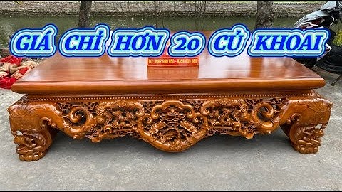 Siêu Phẩm Sập Ngũ Phúc Kim Tiền Gỗ Gụ Lào Giá hơn 20tr Tại Sập Gụ Đẹp Hân Lan #sapgu #sapgo