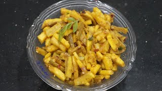 Vazhakka Mezhukkupuratti | Raw Banana Stir Fry |Malayalam Cooking Recipes | Ethakka Mezhukkupuratti