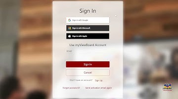 myViewBoard: Account Setup with Google Email
