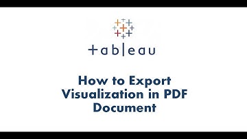 Tableau Tutorial 53 | How to Write a PDF Report in Tableau | How to create PDF document in Tableau