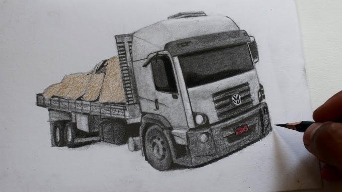 DESENHO CAMINHÃO  caminhão 1620 pensa em um carrão arrumado