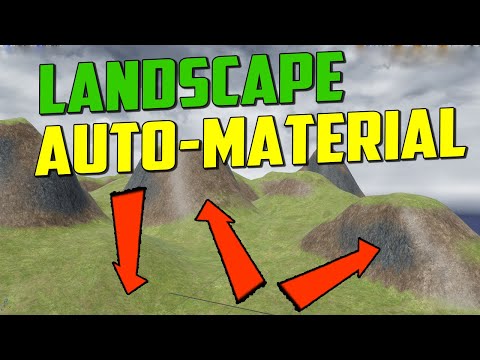 Unreal Engine 4   Landscape Auto Material / создание материала высот ue4