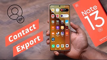 How to Export Contact From Redmi Note 13 | Redmi Note 13 5g Contact Import Export Settings