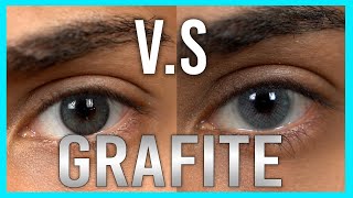 Solotica Hidrocor Grafite VS Natural Colors Grafite | Best Gray Contact Lenses