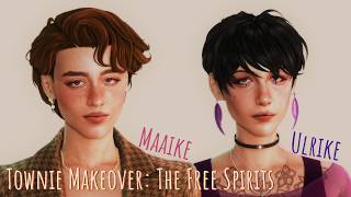 "Free Spirits" Household makeover! | Chatty Speed CAS | Sims 4 |